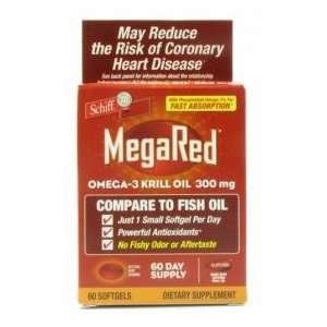  Schiff MegaRed Omega 3 Krill Oil 60 Softgels Health 