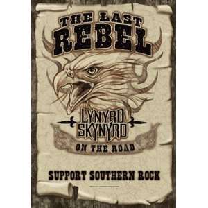  Lynyrd Skynyrd Last Rebel Fabric Poster