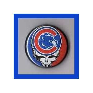   Chicago Cubs Grateful Dead Cubbie Head 1 Inch Button 