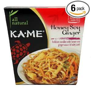 Ka Me Noodle Box, Honey Soy Ginger, 11.6 Ounce Microwavable Cartons 