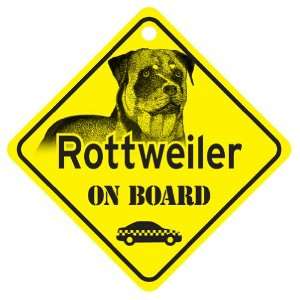  Rottweiler On Board Dog Sign Gift