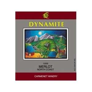  Dynamite Winery Merlot 2007 375ML Grocery & Gourmet Food