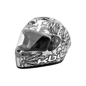  KBC VR 2R Alien Helmet Medium Black/ Silver Automotive
