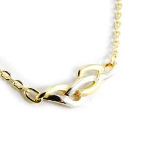  Necklace plated gold Câlin 2 tones. Jewelry