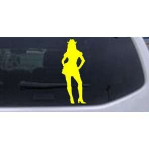  Sexy Cowgirl Silhouettes Car Window Wall Laptop Decal 