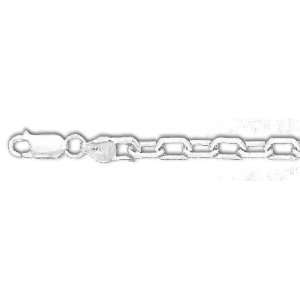   Silver 24 Inch X 5.0 mm Anchor Chain Necklace   JewelryWeb Jewelry