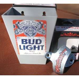  Bud Light Beer Card / Bottle Cap Catcher & Budweiser 