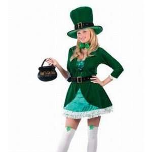  Sexy Irish Leprechaun Womens Halloween Costume Size Medium 