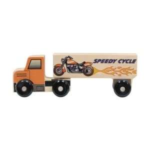  Wood Semi Truck Toy   Motorcycles Toys & Games