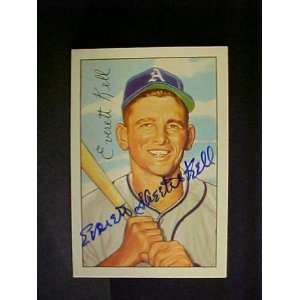 Everett Kell Philadelphia Athletics #242 1952 Bowman Reprint Signed 