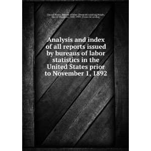   of labor statistics in the United States prior to November 1, 1892