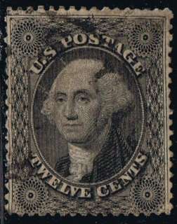 USA STAMP #36 12c Washington 1857 61 Used  