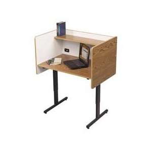 Walnut   Sold as 1 EA   Study carrels provide privacy for a testing 