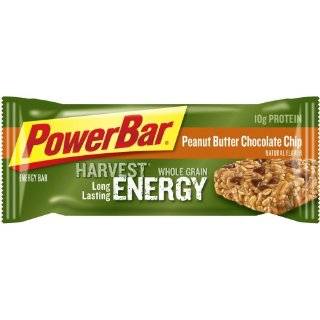 PowerBar Harvest Whole Grain Energy Bar, Peanut Butter Chocolate Chip 