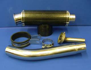 ZX10 04 05 ZX10R CARBON BIG BORE EXHAUST STUBBY CAN  