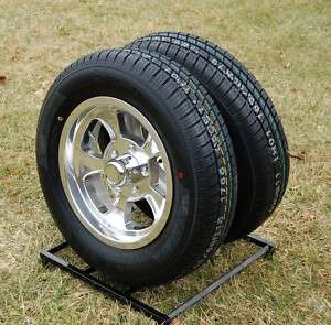JD Wheels & Tire Pkg PAIR 15x4.5 Gasser replica 5x4.75  