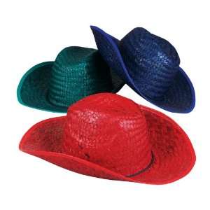  Colored Cowboy Hat Assortment (1 dz) Toys & Games