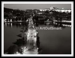 PRAGUE Charles Bridge / Vltava Large PHOTO Print  