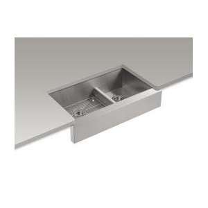  Kohler K 3945 NA Vault 36 Apron U/C Offset Kitchen Sink W 