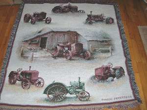 Sharon Pedersen Tractor Tapestry / Throw  