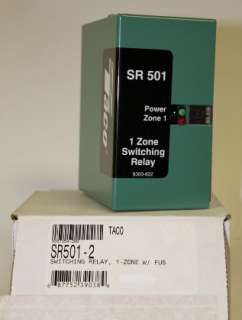 Taco Circulator 1 zone Switching Pump Relay SR501 2  