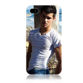 TAYLOR LAUTNER GLOSSY CELEBRITY HARD CASE COVER FOR APPLE iPHONE 4 4S 