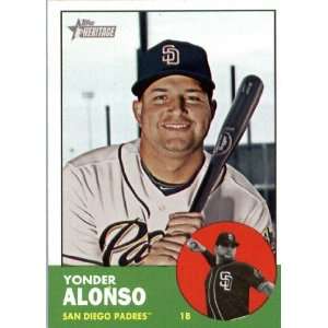  2012 Topps Heritage 37 Yonder Alonso   San Diego Padres 