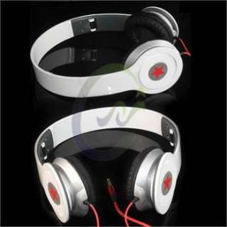 New High Quality Stereo Headphones Earphone White Headset For DJ 