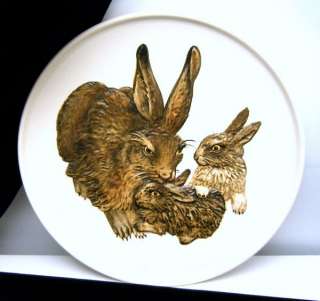 Rabbit Plate 1975 Goebel Mothers Series First Edition  