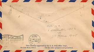 1933 Air Mail Cover   Miami Air Mail Field To Havana, Cuba  