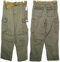 New AEROPOSTALE Military Cargo Pants with Belt 27 x 28  