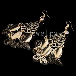 Cute Golden Butterfly Dangle Earrings TS0734  