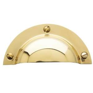 Baldwin 4462030 Polished Brass 3 Plain Cup Cabinet Pull 4462