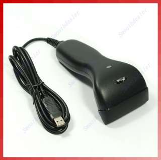 USB 80mm Long CCD Barcode Scanner Bar Code Reader Black  