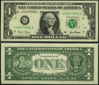 UNITED STATES USA   1 DOLLAR 2001 Unc P 509 G  