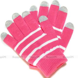 Deep Pink Womens Touch Screen Gloves Soft&Warm for iPHONE iPod Touch 