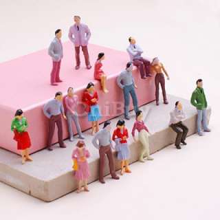   Painted Model Train People Figures Passengers Diorama O Scale 150