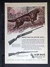 1946 SAVAGE ARMS 745 Shotgun 99 Rifle magazine Ad Irish Setter pointer 