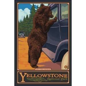   the Bears   Yellowstone National Park Travel Print 