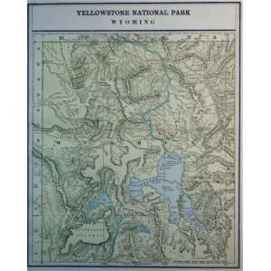  Cram Map of Yellowstone National Park (1893) Office 
