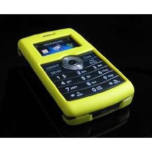 YELLOW Hard Plastic Rubber Feel Cover Case w/ Screen Protector for LG 