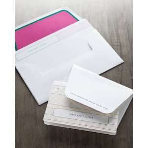  Atticus Paper 50 Striped Slim NotesPlain Envelopes Health 