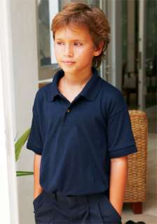 Gildan Kids Youth Boys Polo Shirt W/ Woodtone Buttons  