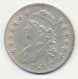1812 High grade Capped Bust Half Dollar United States Silver 50 cent 