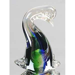   Glass Art   Longing for Love Lonely Ducky Paperweight 