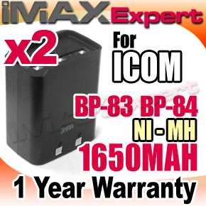 BP 83 BP 84 Battery for ICOM IC 3SAT 2SAT W2A M7 R1  