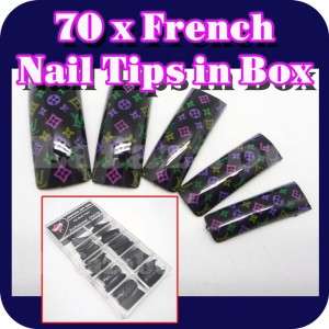   pcs false nail tips in 10 different sizes half well tips need to file