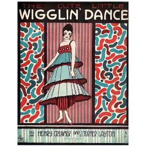  6 x 4 Greetings Card Sheet Music Wigglin Dance
