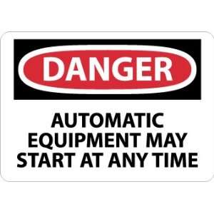  SIGNS AUTOMATIC EQUIPMENT MAY START AT ANYTIME