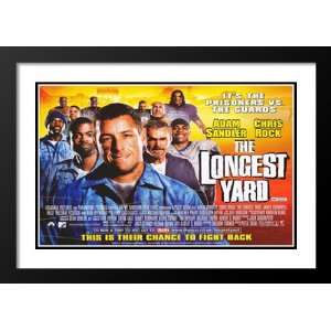  The Longest Yard 32x45 Framed and Double Matted Movie 